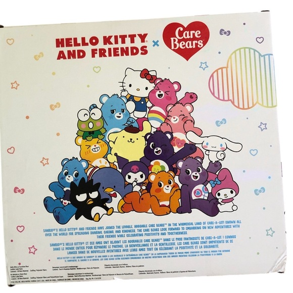 Hello Kitty x Care Bears My Melody Funshine Bear & Share Bear Plushies 2pk - Picture 4 of 4